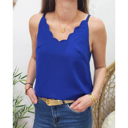 Top femme bleu roi Emmanuelle