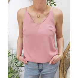 Top femme Emmanuelle vieux rose