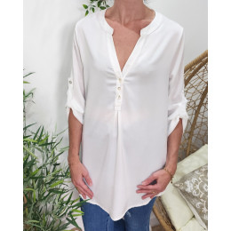Tunique femme Fiorella-blanc
