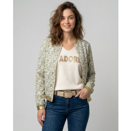 Bombers femme vert mi-saison léger Sophie