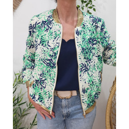 Bombers femme vert marine Lola