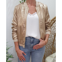 Bombers femme doré