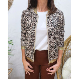 Bombers femme taupe noir Ysaline