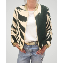 Bombers femme kaki et beige Zena