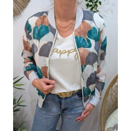 Bombers femme bleu gris vert marron Philomena