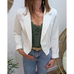 Demi Blazer femme blanc