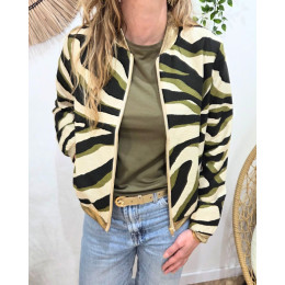 Bombers femme beige noir et kaki Zélyanne