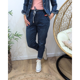 Jean femme effet jogging