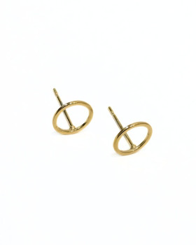 Boucles d'oreilles Acier cercle-Or