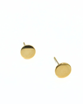 Boucles d'oreilles Acier rond-Or