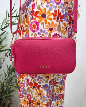 Sac à bandoulière Mustang rectangulaire rose fuchsia