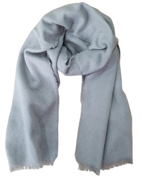 Echarpe femme unie pailletée-Gris