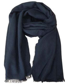 Echarpe femme unie pailletée-Noir