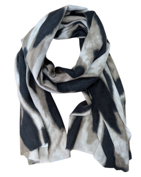 Echarpe femme léopard Estelle-Taupe
