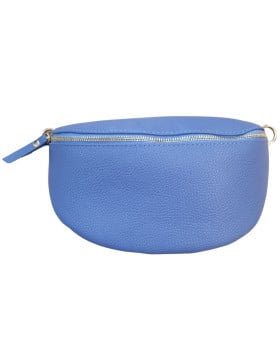 Sac banane femme effet craquelé bandoulière-Bleu
