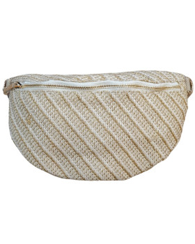 Sac banane femme tissé-Or