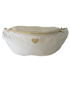 Sac banane coton femme -Beige