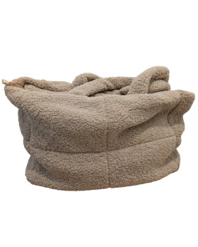 Sac cabas moumoute femme Théona-Camel