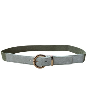 Ceinture élastique boucle dorée Ainhoa-Kaki clair