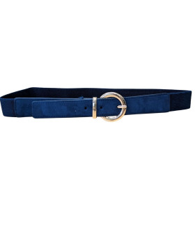 Ceinture élastique boucle dorée Ainhoa-Bleu marine