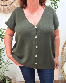 Gilet femme sans manche Azilis-Kaki