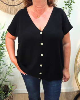 Gilet femme sans manche Azilis-Noir