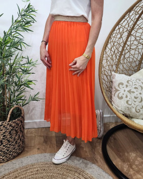 Jupe midi plisse shop