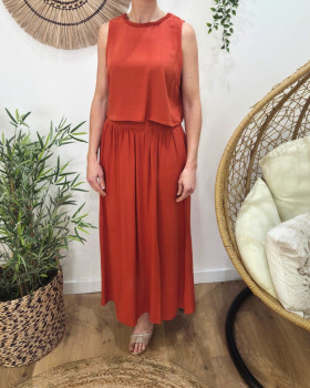 Ensemble femme torsadé Terracotta Serafina