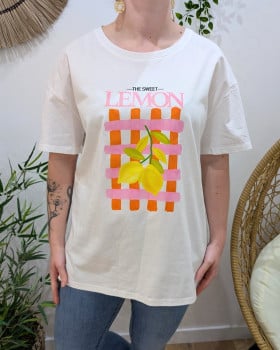 T-Shirt femme oversize The sweet lemon