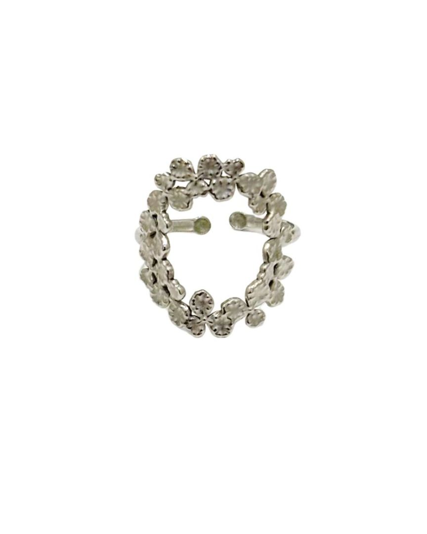 Bague femme acier argenté Virignia