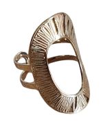 Bague femme acier doré Lucia