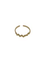Bague femme acier doré Ebba