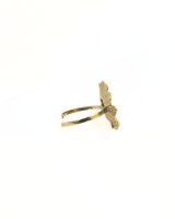 Bague femme acier doré marguerite