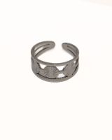 Bague femme acier argenté Théa