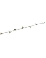 Collier femme argenté petits triangles