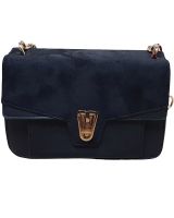 Sac à bandoulière noir et doré Sacochis
