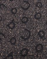 Grosse écharpe noire et dorée liserés et sequins Alphabio
