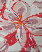 Foulard femme fleuri et dorures Althéa