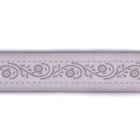 Ceinture grise arabesques fleuries