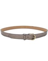 Ceinture femme bronze cuir boucle dorée Vega