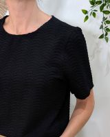 Blouse femme noire ajourée Honorine
