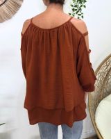 Blouse femme épaules et manches ajourées Cécile