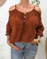 Blouse femme épaules et manches ajourées Cécile