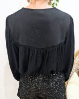 Chemisier femme fluide noir Yaëlle