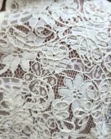 Blouse femme brodée beige manches courtes Clémence