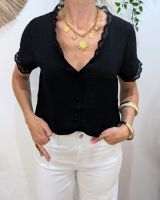 Blouse femme noir boutonnée Sorell