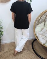 Blouse femme noir boutonnée Sorell