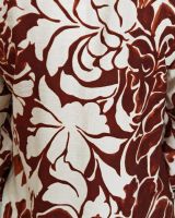 Blouse femme marron et beige Willa