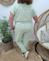 Combinaison femme grande taille coton lin Rosita