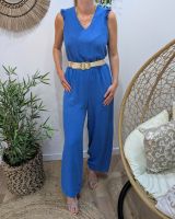 Combinaison femme bleu roi Ysée